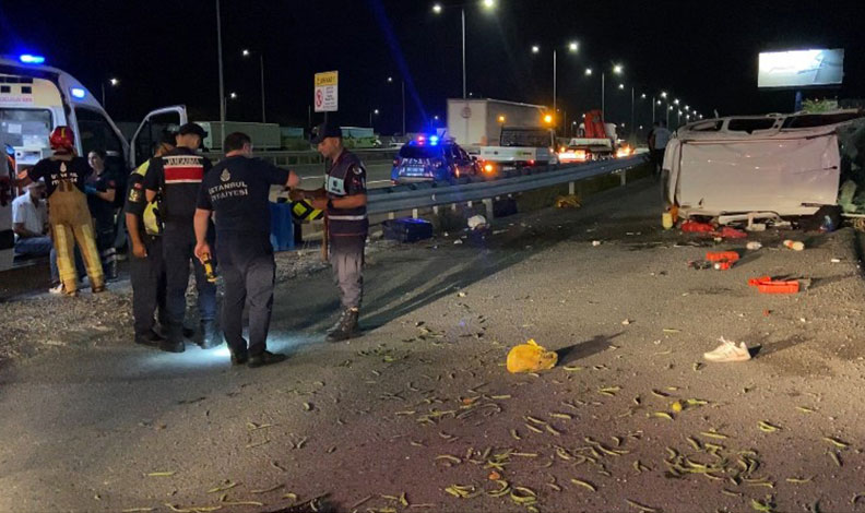 Kuzey Marmara Otoyolu’nda feci kaza