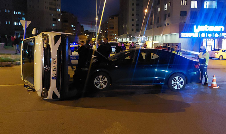 Erzurum’da trafik kazası: 6 yaralı