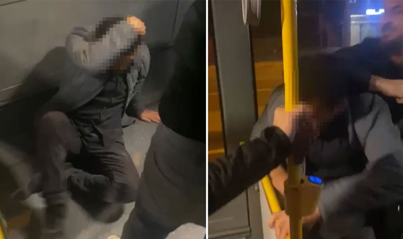 Durakta kadını taciz etti: Takip ederek aynı otobüse binince vatandaşlar darp etti