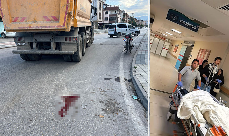 Bursa’da kamyonla çarpışan motosikletli genç hayatını kaybetti