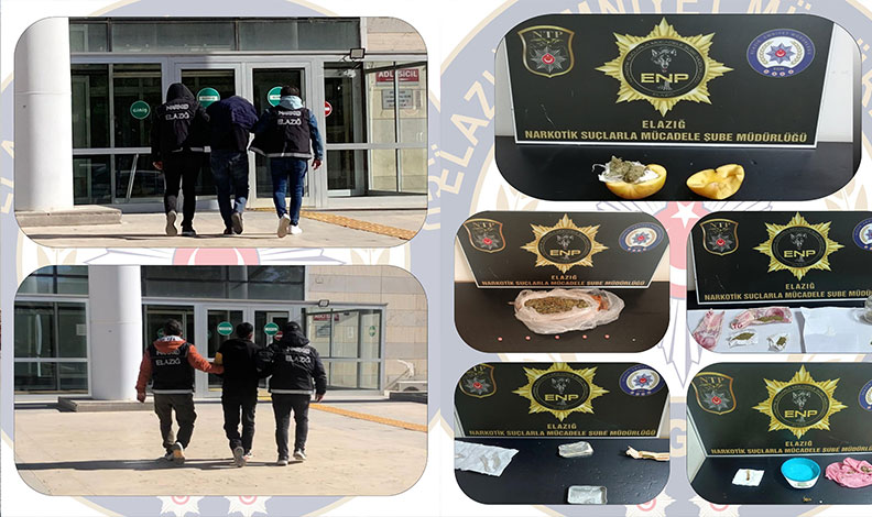 Elazığ’da uyuşturucuya geçit yok