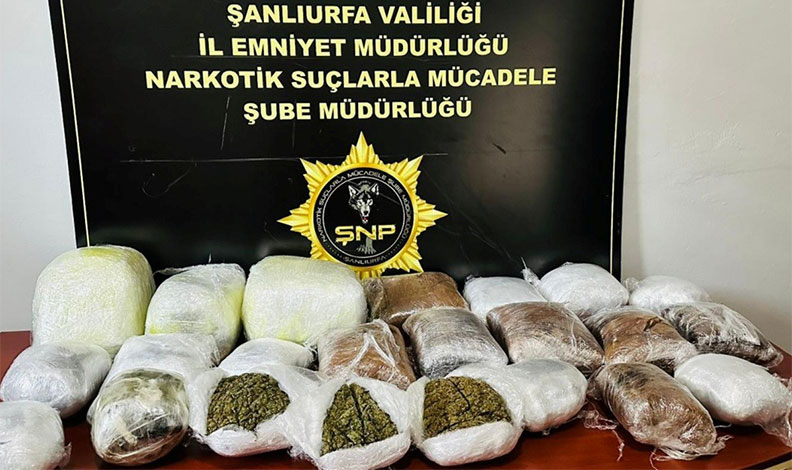 Birecik’te narkotik operasyonları: 13 tutuklama