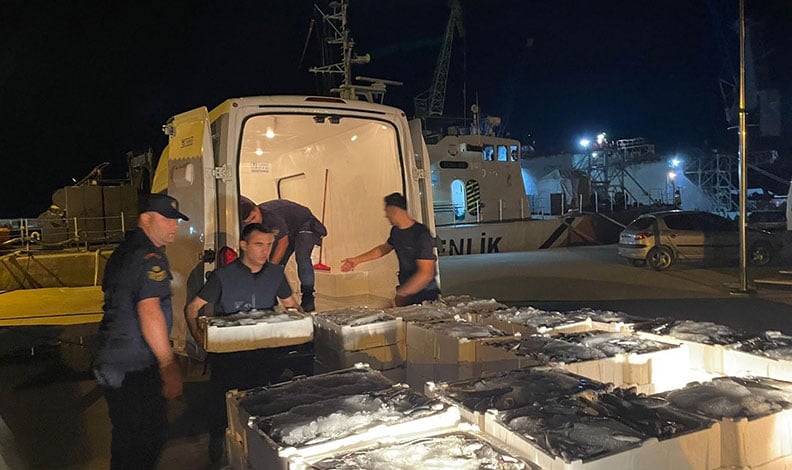 Kastamonu’da 162 kasa küçük balık ele geçirildi