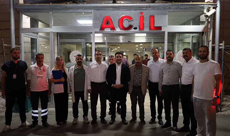 Kaymakam Şahin, acil servisi ziyaret etti