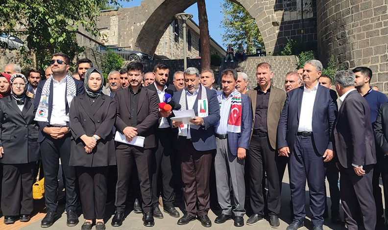 Diyarbakır’dan Filistin’e destek mesajı