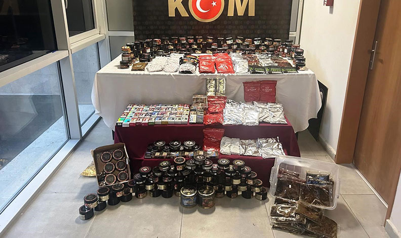 Kütahya’da kaçak tütün ve sigara operasyonu