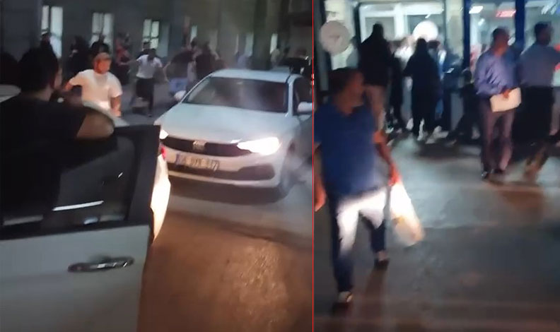 Bursa’da hasta yakınları birbirine girdi