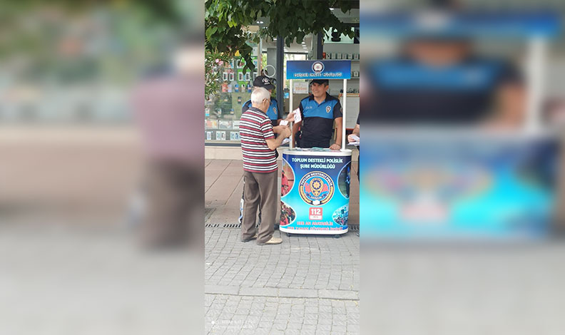 Polis ekipleri bin 635 vatandaşı hırsızlık ve dolandırıcılıkla ilgili bilgilendirdi