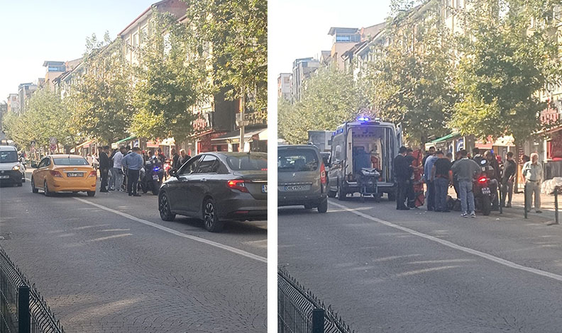 Çaycuma’da motosikletli kurye köpeğe çarptı