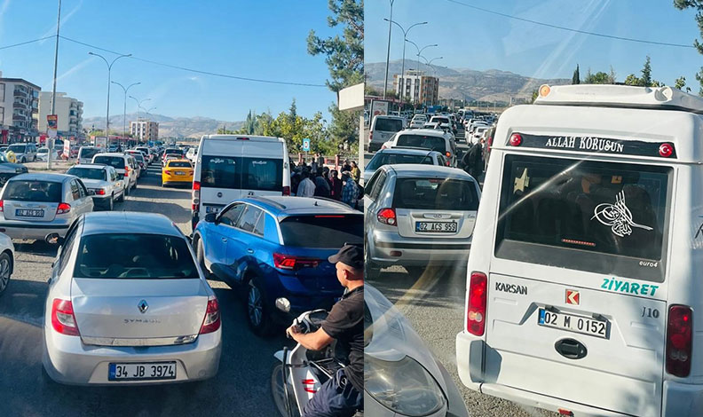 Hastanede yolundaki trafik yoğunluğu tepkilere neden oluyor