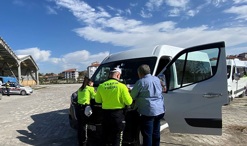 Kulu’da okul servislerine denetim