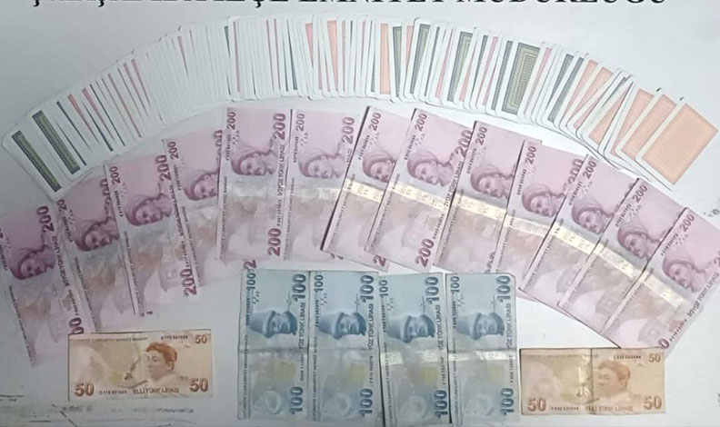 Samsun’da kumar oynayan 4 kişi suçüstü yakalandı