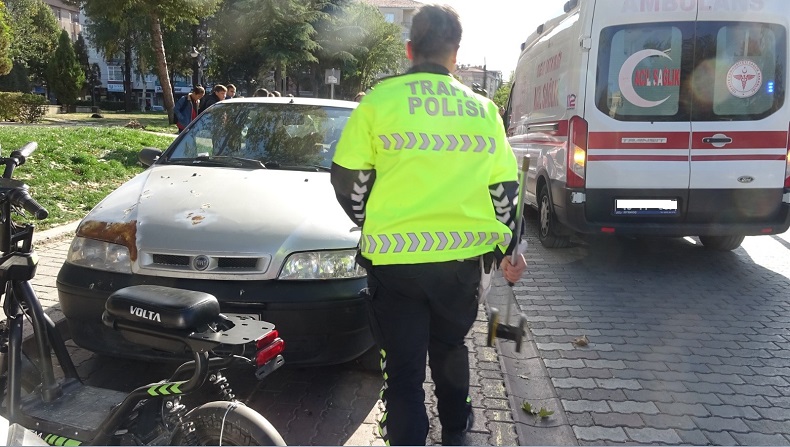 Trafik kazası, 2 yaralı