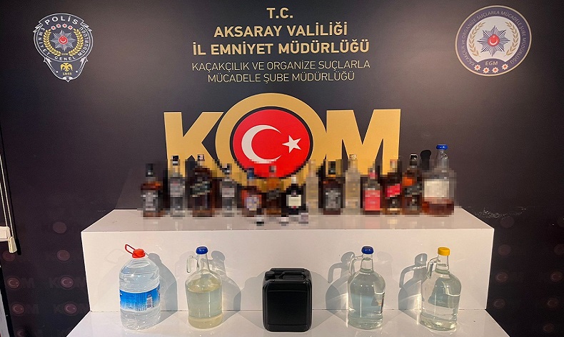 Kaçak içki operasyonu: 1 gözaltı