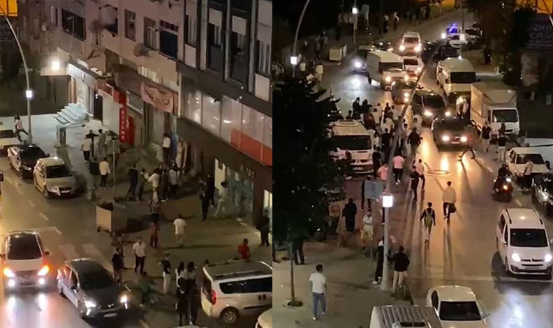 Düğün konvoyunda korna kavgası