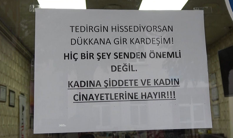 Esnaftan kadına şiddete karşı duyarlı hareket