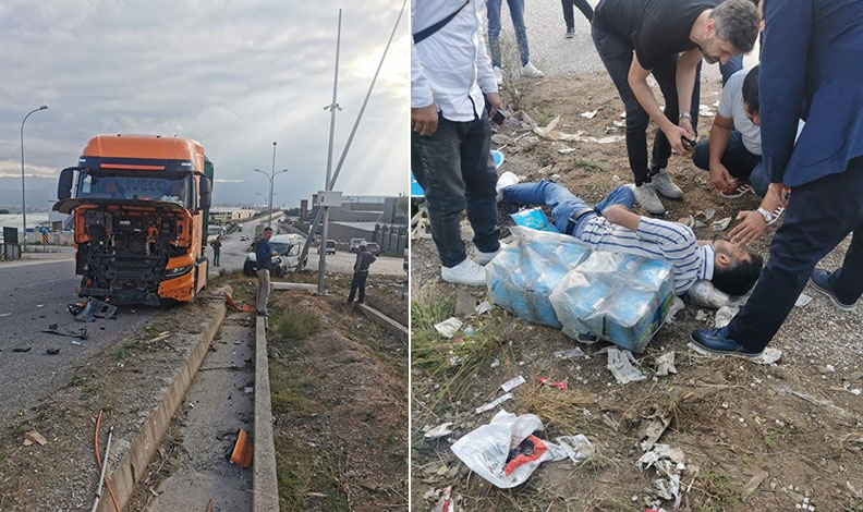 Bursa’da otomobil ve TIR çarpıştı: 2 yaralı