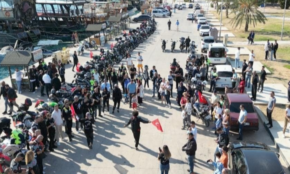 Motorcular, 29 Ekim coşkusunu yaşadı