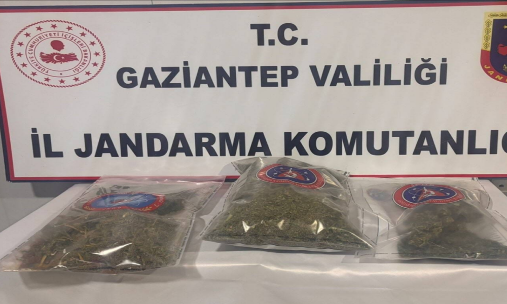 1 kilo esrar ele geçirildi