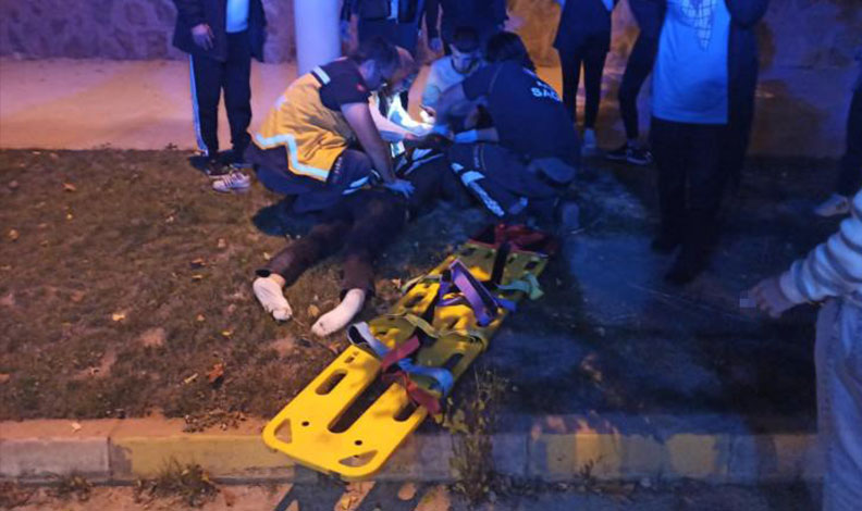 Konya’da devrilen motosikletin sürücüsü genç kadın yaralandı
