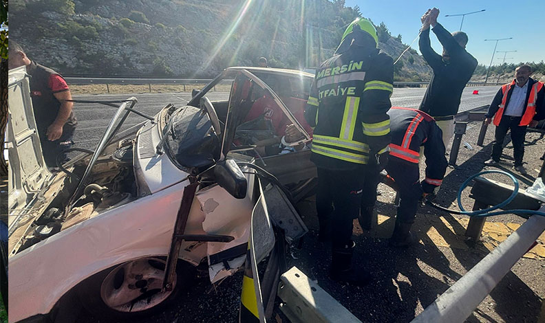 Tarsus’ta trafik kazası 1 yaralı