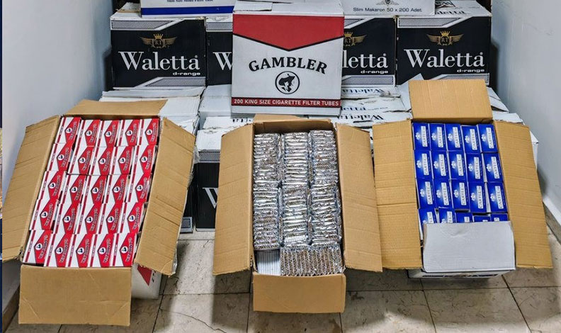 Bilecik’te 207 bin 460 adet dolu makaron ele geçirildi