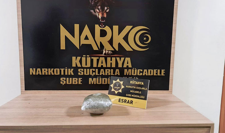Kütahya’da otobüste uyuşturucu ile yakalanan yolcu tutuklandı