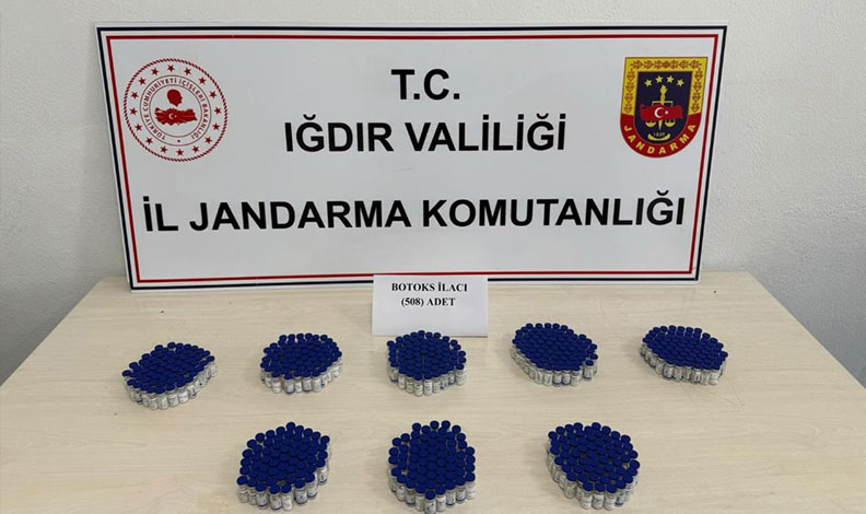 Iğdır’da 2 milyon lira değerinde botoks ilacı geçirildi