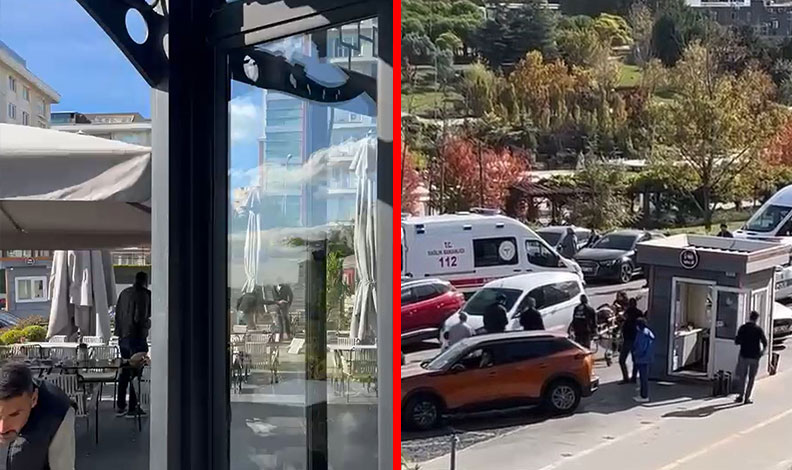 Kafede oturan husumetlisini bacağından vurdu; o anlar kamerada