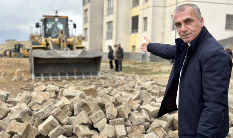 TOKİ yolu onarımı