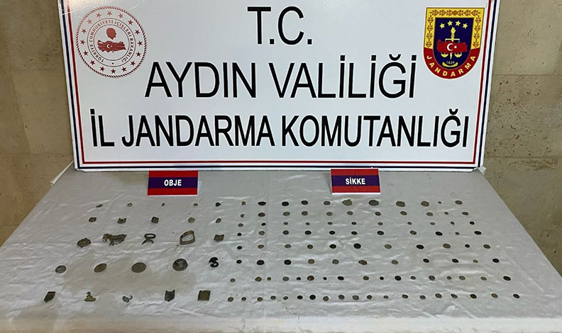 Germencik’te Roma ve Bizans dönemine ait tarihi eserler ele geçirildi