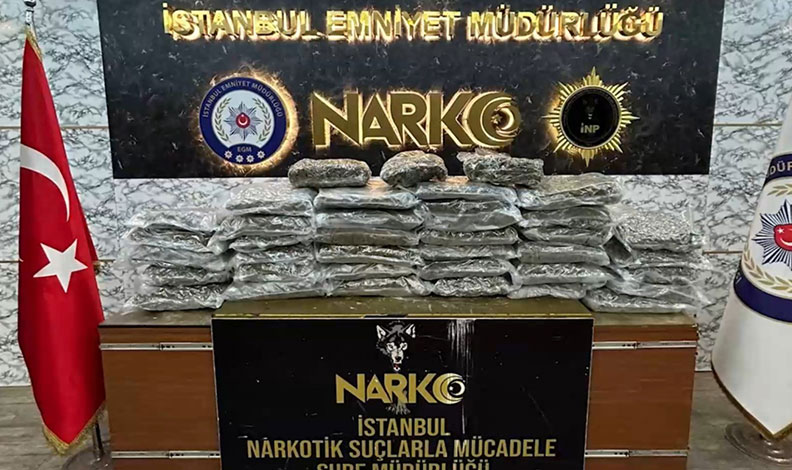İstanbul’da ele geçirilen tonlarca uyuşturucunun sergisi yapıldı